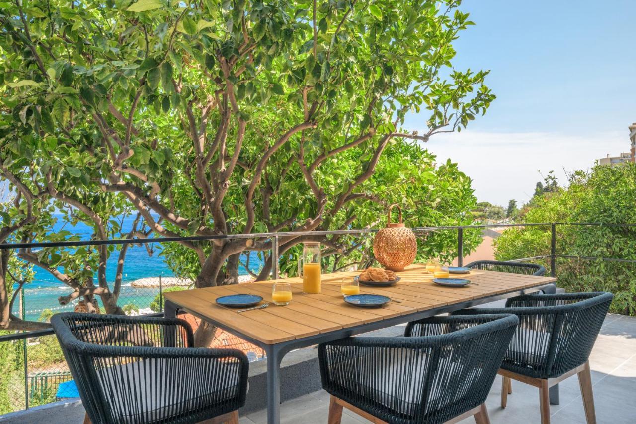 Proche Monaco, Vue Mer, Acces Plage Et Jardin Privatif Saint-Antoine  Экстерьер фото