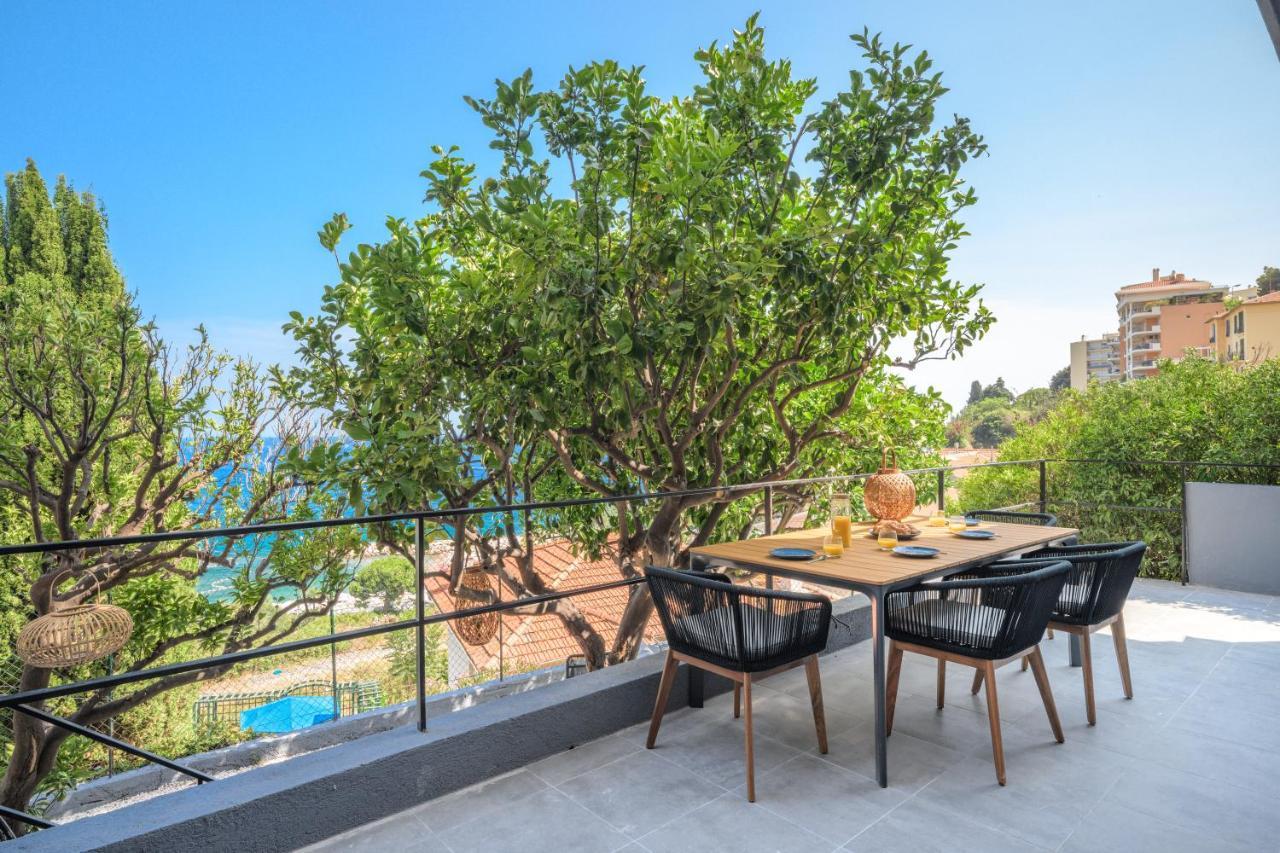 Proche Monaco, Vue Mer, Acces Plage Et Jardin Privatif Saint-Antoine  Экстерьер фото